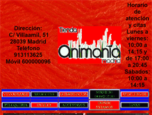 Tablet Screenshot of animaniamadrid.com